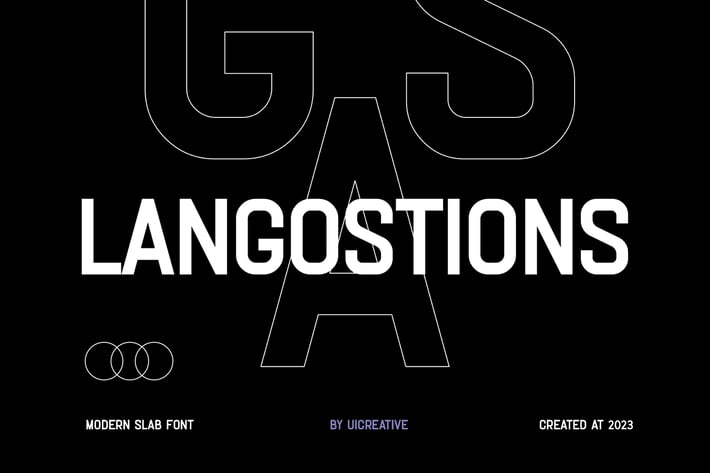 Langostions Modern Slab Font
