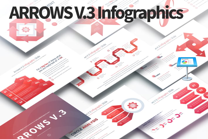 ARROWS V.3 - Keynote Infographics Slides