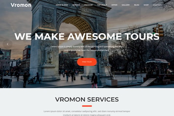 Vromon - Tour & Travel Agency WordPress Theme