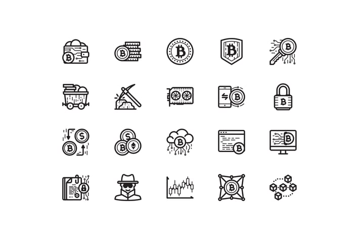 20 Bitcoin icons