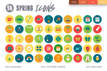 50 Spring Icons