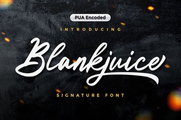 BlackJuice - Signature Font