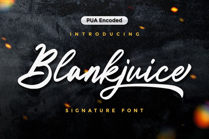 BlackJuice - Signature Font