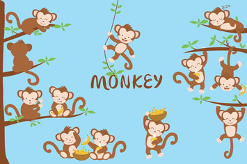 Monkey Hand Drawn