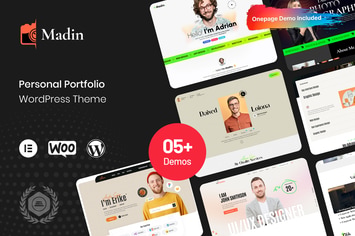 Madin - Personal Portfolio WordPress Theme