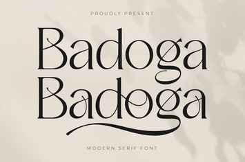 Badoga Modern Serif Font
