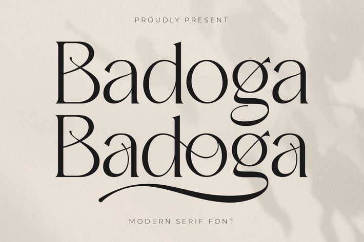 Badoga Modern Serif Font