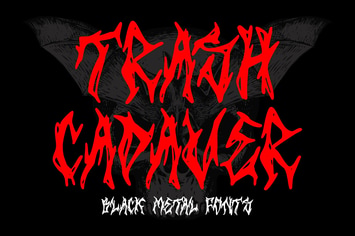 Trash Cadaver – Black Metal Font