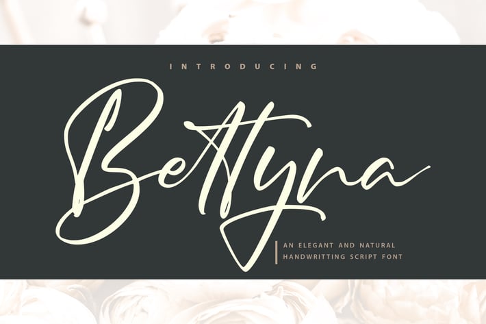 Bettyna | Handwriting Script Font
