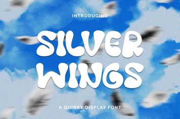 Silver Wings - Hand Drawn Bubble Font