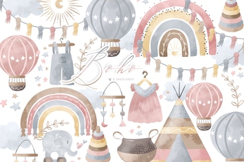 Boho Baby Nursery design
