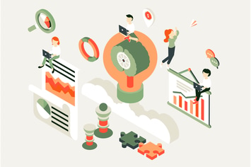 Business Process Isometric Illustration 
