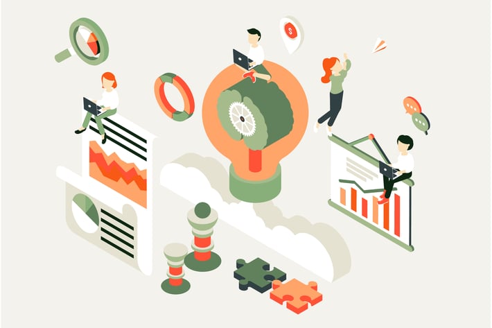 Business Process Isometric Illustration 