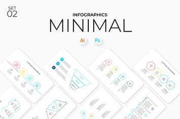 Minimal Infographics Set 02