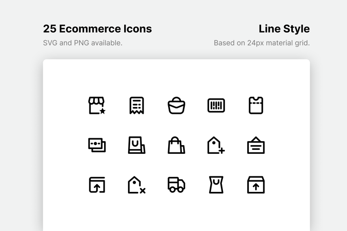 Ecommerce Line Icons