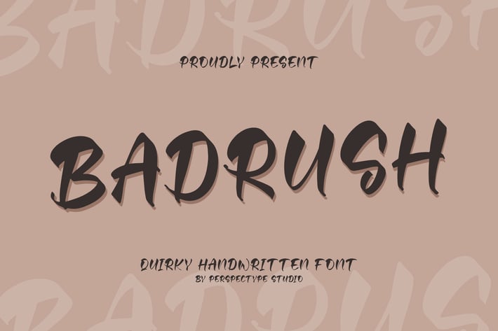 Badrush Quirky Handwritten Font