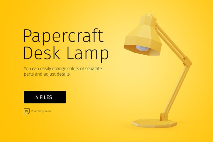 Papercraft Desk Lamp DIY