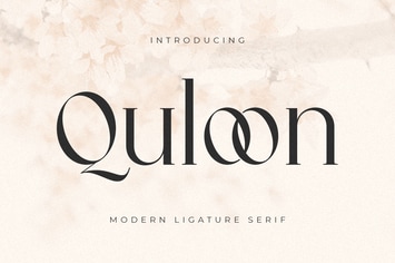 Quloon - Modern Ligature Font
