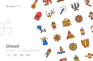 Diwali Filled Icon