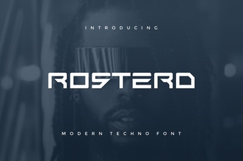 Rosterd Modern Techno Font