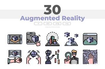 30 Augmented Reality Icons