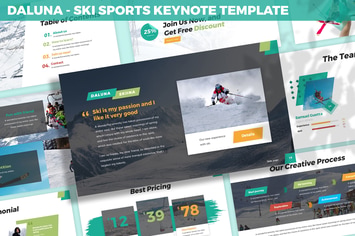 Daluna - Ski Sports Keynote Template