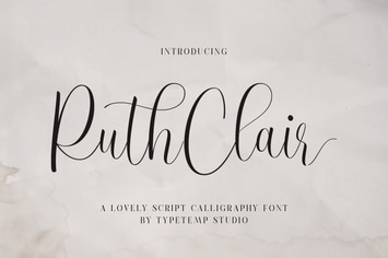 RuthClair Lovely Script Calligraphy