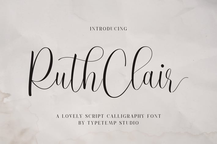 RuthClair Lovely Script Calligraphy