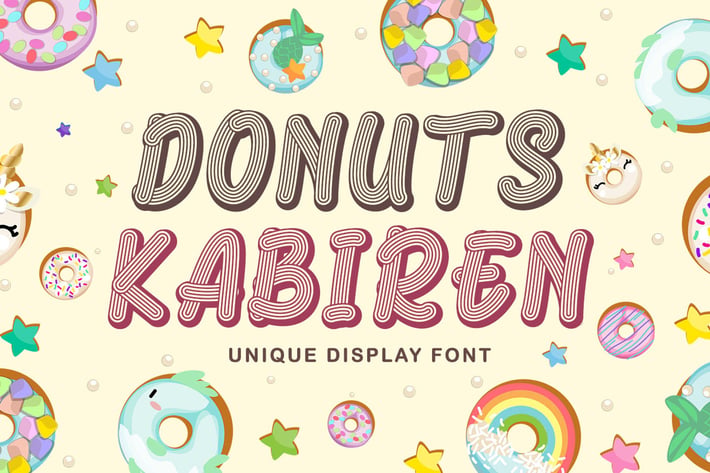 Donuts Kabiren - Playful Display Font