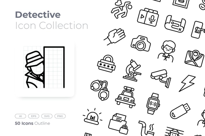 Detective Outline Icon