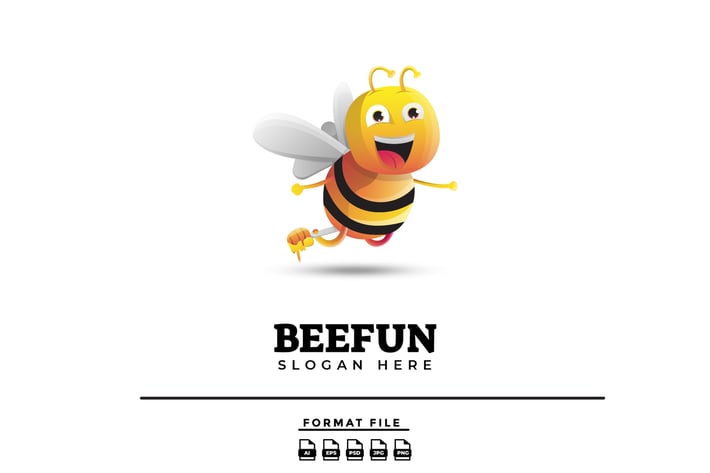 Bee Gradient Logo