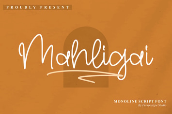 Mahligai Monoline Script Font