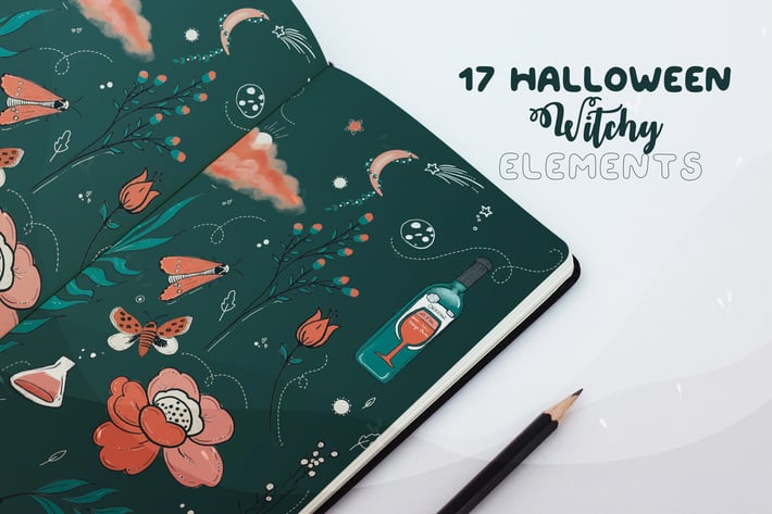 17 Halloween Witchy Elements 