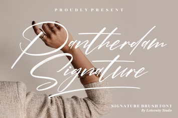 Pantherdam Signature Brush Font
