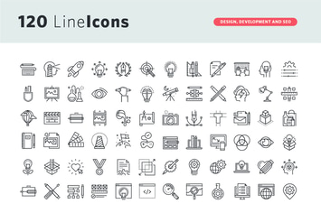 Thin Line Icons Set