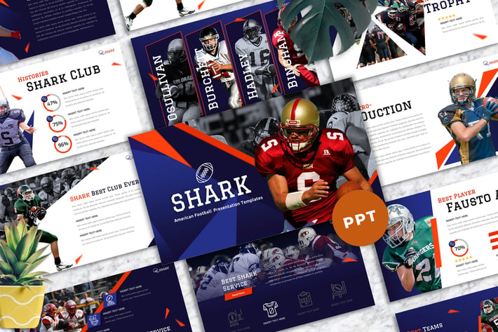 Shark - American Football Powerpoint Templates