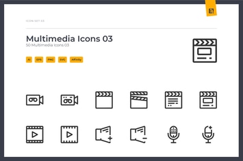Icono - Multimedia Icon Set 03