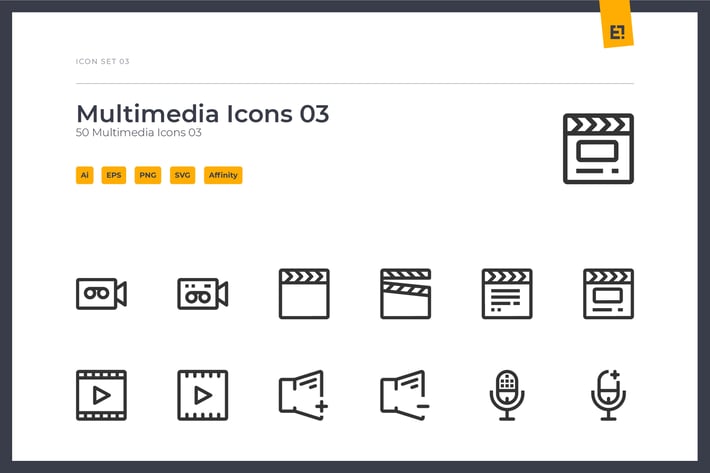 Icono - Multimedia Icon Set 03