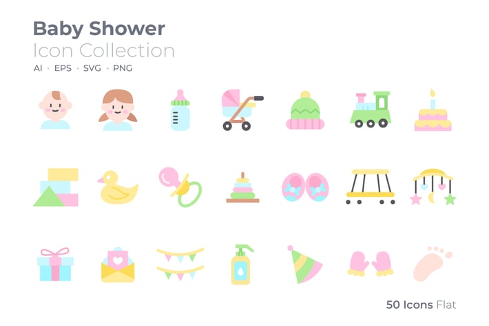 Baby Shower Color Icon
