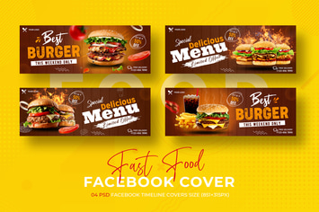 Fast Food Banner Facebook Timeline Covers