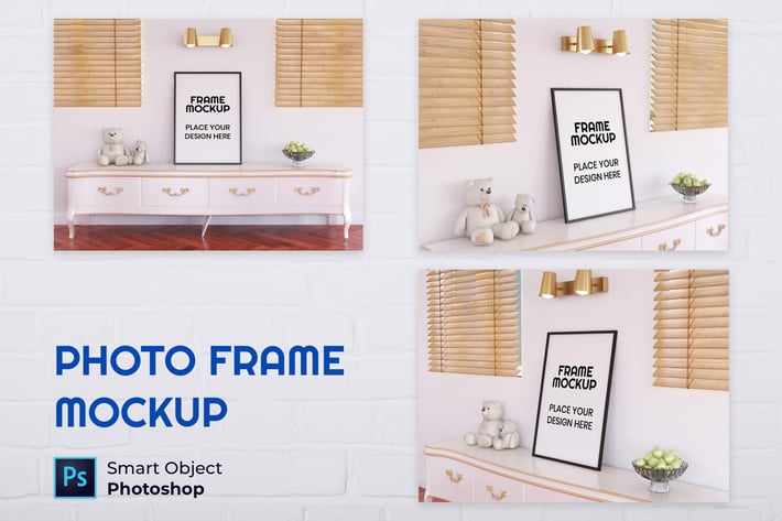 Blank Photo Frame Mockup