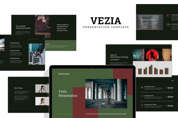 Vezia : Hype Fashion Pitch Deck Keynote