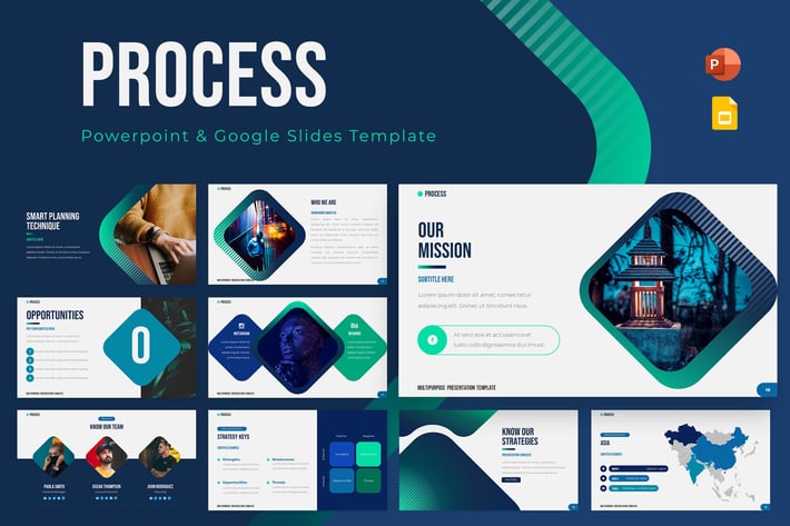 Process Powerpoint & Google Slides Template