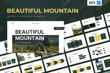 Beautiful Mountain - Nature Keynote Templates