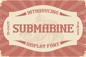 Submarine Display Font