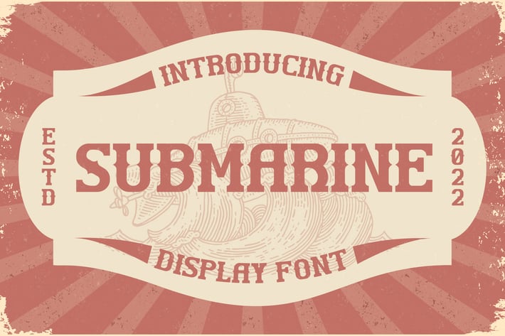 Submarine Display Font