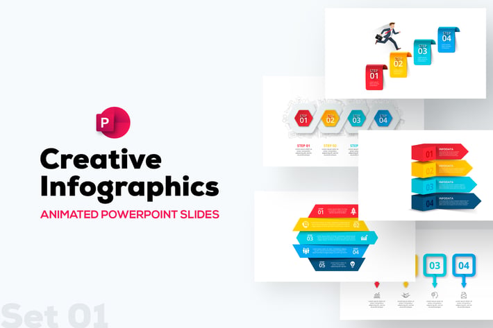 Creative Animated PowerPoint Presentation. Set 01