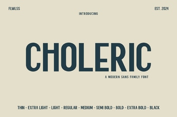Choleric Sans Serif Font Family