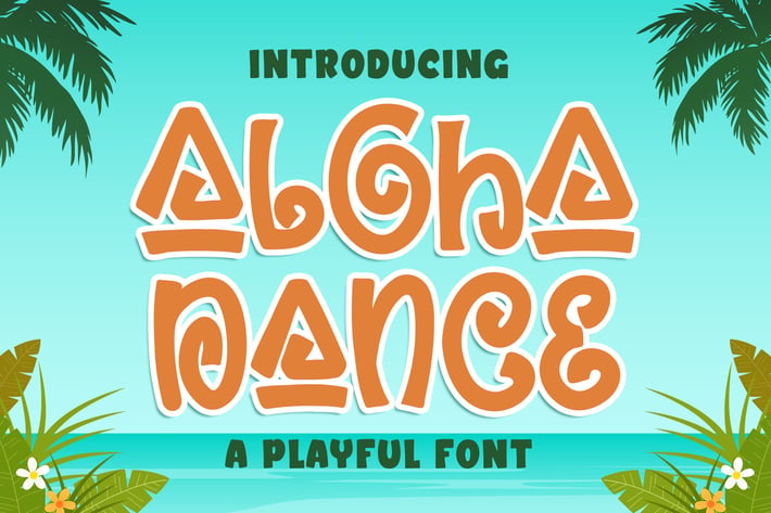 Aloha Dance a Quirky and Playful Font