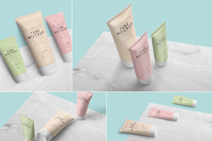 Tube Packaging Mockups